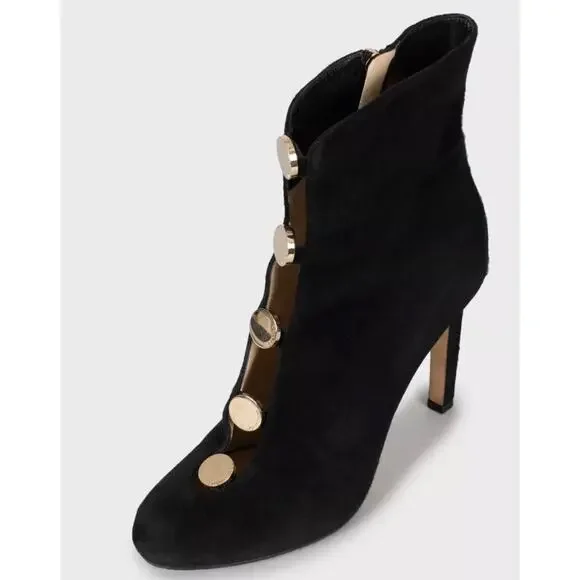 Jimmy Choo Loretta Black Suede Ankle Boots - Sz 39 - Picture 3 of 5